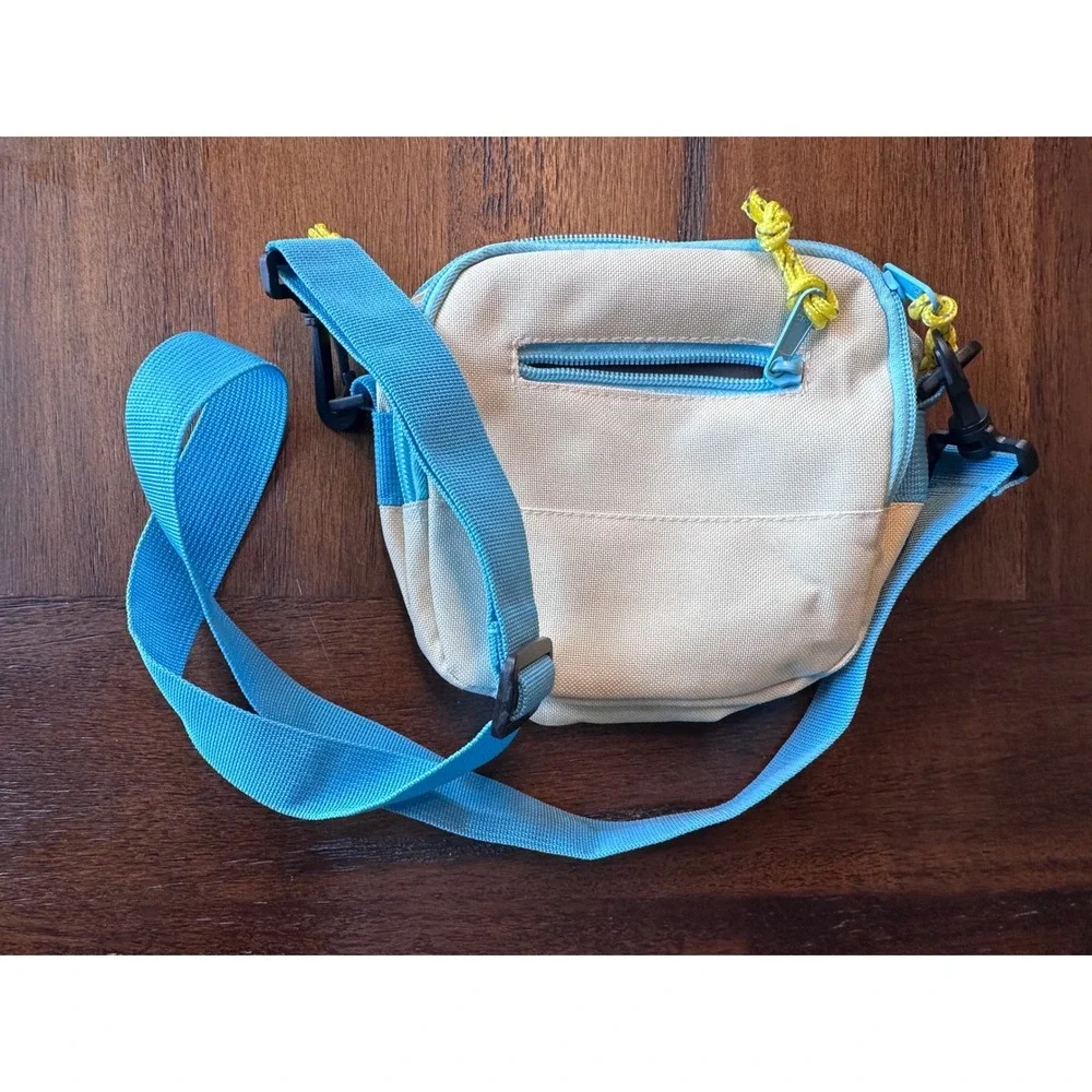 Obey Colorblock Crossbody Bag Purple Blue Streetwear Shoulder Pouch Messenger